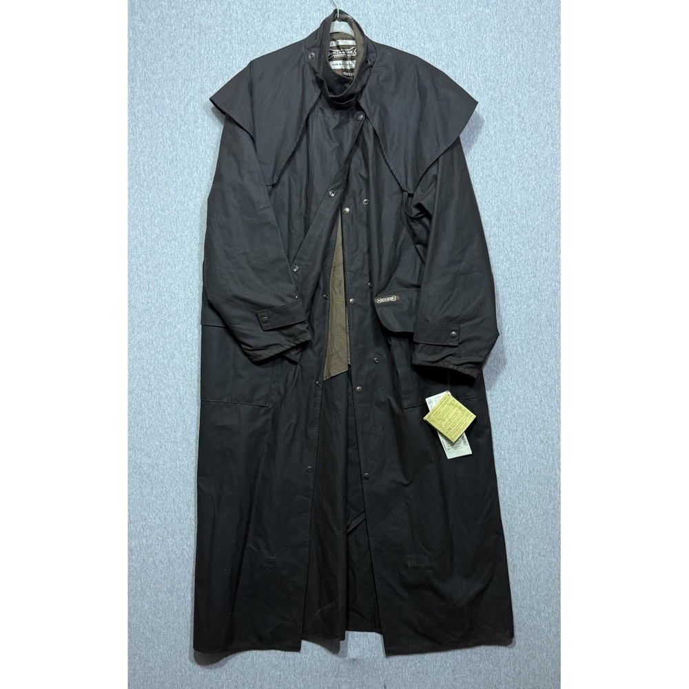 Driza-Bone Australia Riding Coat Oilskin Duster Brown XXL Size 8 Made AU NEW